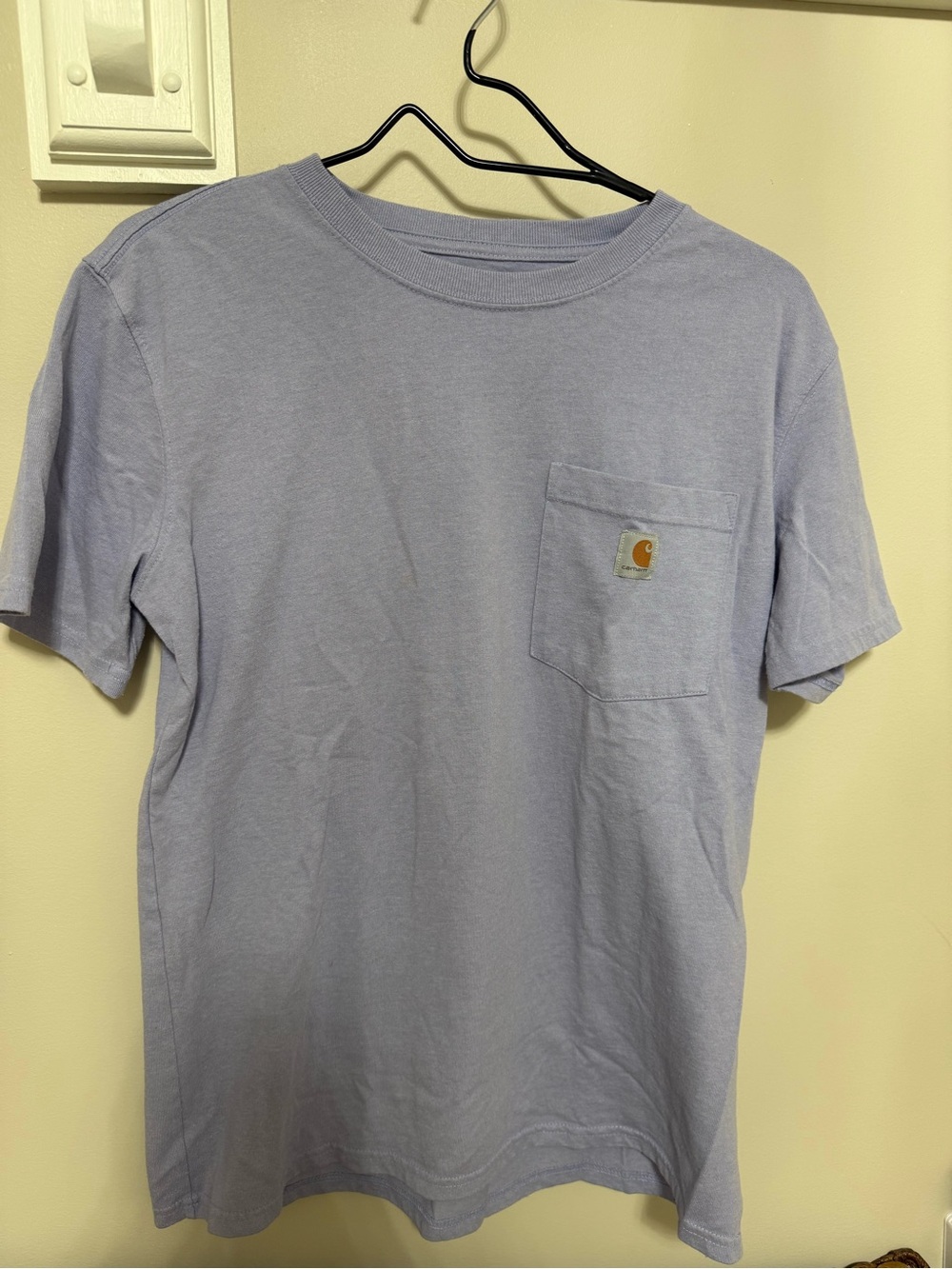 Carhartt Short-Sleeve Pocket Tee in Light Lavender